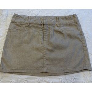 Alice‎ + Olivia Metallic Mini Skirt Womens Super Cute